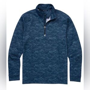 Cutter & Buck Traverse Camo Print Stretch Quarter Zip Pullover